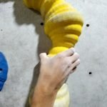 agarra en pinza en escalada